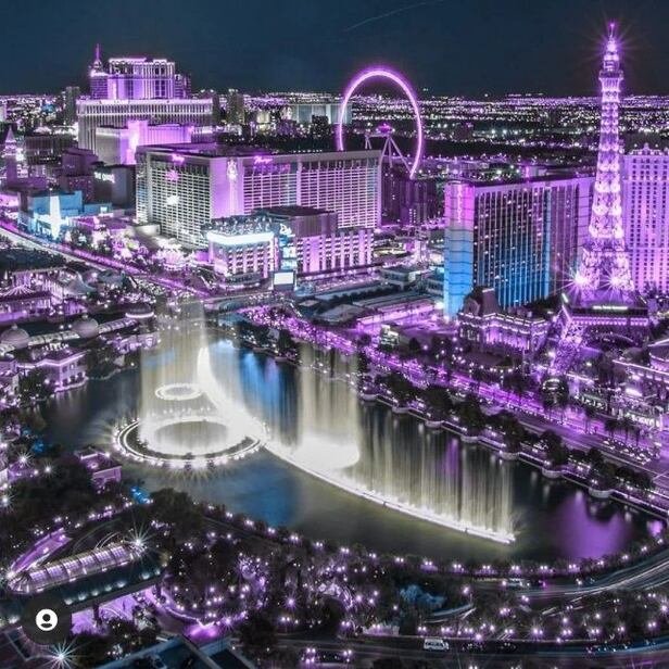 BTS’s Las Vegas Bathed in Purple