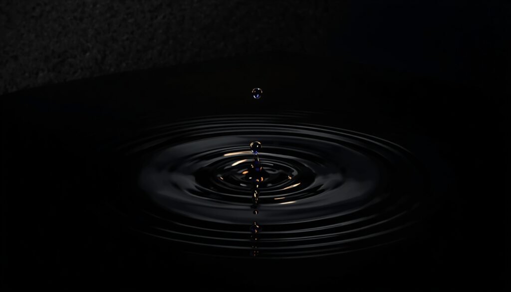 lucid origin 프롬프트 A sophisticated minimalist conceptual digital art. A pitch black te 2